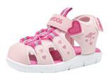 Sandale KANGAROOS "K-Mini", Mädchen, Gr. 24, rosa (frost pink, daisy pink), Synthetik, Textil, Schuhe Sandale