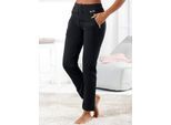 Dehnbund-Hose FEEL GOOD, Damen, Gr. 24/25, Kurzgrößen, schwarz, 50% Baumwolle, 50% Polyester, gemustert, mehrfarbig, unifarben, Hosen