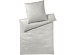 Bettwäsche ELEGANTE "Solid Jersey", beige, B/L: 135cm x 200cm, 1 Stk., 1 Stk., Mako-Satin, B/L: 80cm x 80cm, 2 Stk., Mako-Satin, Obermaterial: 100% Baumwolle, Bettwäsche, Bettwäsche, angenehmes Hautgefühl