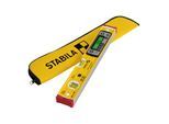 STABILA Digitale Wasserwaage TECH 196 DL, 40 cm, wasser- und staubdicht nach IP 67, 2 Digital-Displays, kalibrationsfrei, Anzeige-Modi: °, %, mm/m, in (19830)