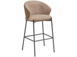 Mid.you Barhocker, Braun, Metall, Textil, Rundrohr, 53.5x101x54 cm, Bsci, Esszimmer, Barmöbel, Barhocker