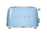 Smeg Toaster 50´s Style, Hellblau, Metall, 31x19.8x19.5 cm, Krümelschublade, Auftaufunktion, Aufwärmfunktion, automatischer Auswurf nach Röstende, automatische Zentrierung der Toastscheibe, Bagel-Funktion, Küchengeräte, Toaster
