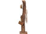 Landscape Kleiderständer, Teak, Holz, Metall, Teakholz, massiv, 30x180x30 cm, Garderobe, Garderobenständer