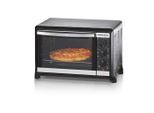 Rommelsbacher Minibackofen, Schwarzchrom, Metall, 44x28.5x33.5 cm, Grüner Punkt, RoHS, CE, herausnehmbares Krümelblech, Timer, Innenbeleuchtung, Küchengeräte, Sonstige Küchengeräte