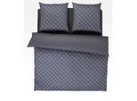 Joop! Wendebettwäsche Cornflower Gradiant, Graphit, Textil, Graphik, 200x200 cm, Oeko-Tex® Standard 100, pflegeleicht, schadstoffgeprüft, edel glänzend, dicht gewebtes Garn, Schlaftextilien, Bettwäsche, Bettwäsche, Makosatin-Bettwäsche