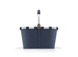 Reisenthel Einkaufskorb Carrybag herringbone dark blue, Dunkelblau, Textil, 22 L, quadratisch, 49x29x28 cm, Freizeit, Koffer & Taschen, Einkaufskörbe