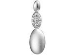 Kettenanhänger JOBO "Anhänger Silberanhänger 21 mm", silber (silber 925, weiß), Schmuckanhänger, Damen, Silber 925 (Sterlingsilber), Kettenanhänger, 925 Silber rhodiniert mit 7 Zirkonia