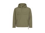 Anorak BRANDIT "Brandit Herren Fleece Pull Over Windbreaker", Herren, Gr. XL, olive, 100% Polyester, mehrfarbig, normal, ohne Ausschnitt, Jacken