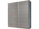 Schwebetürenschrank STAUD "Sonate Como, Made in Germany", grau (saphirglas), B:188cm H:222cm T:68cm, Holzwerkstoff, Schränke, Schwebetürenschrank, Mit vier verschiedenen Ausstattungsvarianten