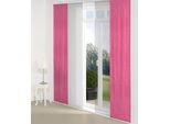 Schiebegardine WIRTH "Lahnstein" Gr. 4, pink, B:60cm H:245cm, Jacquard, Polyester, Gardinen, Schiebegardine, Inkl. Montagezubehör