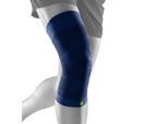 Kniebandage BAUERFEIND "Sports Compression Knee Support", Gr. S, blau (navy), Obermaterial: 57% Baumwolle, 41% Polyester, 2% Elasthan, Bandagen Kniebandage, mit Kompression
