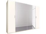 Dreh-/Schwebetürenschrank WIMEX "Lotto", weiß (weiß, spiegel), B:315cm H:210cm T:65cm, Schränke, Dreh-/Schwebetürenschrank