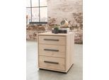 Nachttisch WIEMANN "Brüssel", beige (steineiche nachbildung, schiefer nachbildung), B:40cm, Tische, Nachttisch, vormontiert