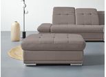 Hocker COTTA "Holiday", grau (taupe), B:112cm H:46cm T:72cm, 90% Polyester, 10% Polyamid, Hocker, Hocker