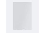 Rocada Whiteboard SKIN COLOUR, rahmenlos, modular, Hoch-/Querformat, magnethaftend, Ablageschale, B 1000 x H 1500 mm, lackierter Stahl, signalweiß RAL 9003