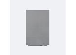 Rocada Whiteboard SKIN PRO, rahmenlos, modular, Hoch-/Querformat, magnethaftend, Ablageschale, B 750 x H 1150 mm, beschichteter Stahl, weißaluminium RAL 9006