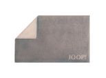 Joop! Badematte Classic Doubleface, Graphit, Beige, Textil, Uni, rechteckig, 50x80 cm, Made in Germany, Oeko-Tex® Standard 100, für Fußbodenheizung geeignet, beidseitig verwendbar, schadstoffgeprüft, Badtextilien, Badematten