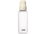 BIBS Anti-Colic Baby Bottle Latex oorbellen met caoutchouc speen Ivory 270 ml