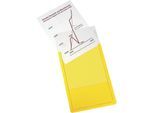 EICHNER Magnet-Sichttasche aus Hart-PVC, VE 10 Stk, Format DIN A4 hoch, gelb