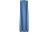 Vorhang WIRTH "Trondheim B", blau (royalblau), B:132cm H:275cm, Chenille, Polyacryl, Gardinen, Vorhang, nach Maß