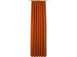 Vorhang WIRTH "Newbury" Gr. 2, orange (terrakotta), B:130cm H:145cm, Jacquard, Baumwolle, Polyester, Gardinen, Vorhang