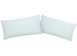 Kissenbezüge OTTO HOME "Luisa", blau (hellblau), B:40cm L:80cm, Renforcé, Renforcé, Kissenbezüge, Kissenbezüge, aus 100% Baumwolle, mit Reißverschluss, atmungsaktiv, uni