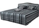 Polsterbett, grau (anthrazit), B:190cm L:210cm, Bezug Bett: Jacquard-Webstoff (100% Polyester);Bonnell-Federkernmatratze: Mischgewebe (51% Polyprophlen, 39% Polyester, 10% Baumwolle);Kaltschaummatratze: Frottee (100% Polyester), Bezug abnehm- und waschbar bis 60C;Tagesdecke: Jacquard-Webstoff (100% Polyester), WESTFALIA SCHLAFKOMFORT, Betten, Polsterbett, H2 wählbar zwischen Kaltschaum oder Bonnel