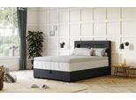 Boxbett COTTA "Kelly", blau (dunkelblau), B:145cm L:207cm, 100% Polyester, Komplettbetten, Boxbett, ausgestattet mit LED-Licht, inkl. Bettkasten