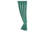 Vorhang WECKBRODT "Linz" Gr. 4, grün, B:140cm H:225cm, Polyester, Gardinen, Vorhang, Jacquard, blickdicht, edler Glanz, mit Raffhalter, Gardine, Store