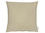 Dekokissen APELT "ALASKA" Gr. 1, beige (sand, unifarben), B:48cm L:48cm, Baumwolle, Polyester, Dekokissen_Sitzkissen_Kissenhüllen, Dekokissen, Uni, Kissenhülle mit Füllung, 1 Stück