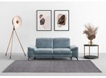 2,5-Sitzer SIT & MORE "Cabana", blau (blaugrau), B:211cm H:84cm T:123cm, 100% Polyester, Sofas, 2 5-Sitzer, Breite 211 cm, mit oder ohne Sitztiefen-, und Kopfteilfunktion