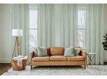 Vorhang HOME BASICS "SOFTY 2er Pack" Gr. 1, grün, B:140cm H:160cm, Polyester, Gardinen, Vorhang, 2er Pack Ösenschal SOFTY Uni