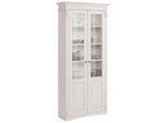 Glasvitrine OTTO HOME "Teresa", weiß, B:90cm H:193cm T:32cm, Massivholz, Schränke, Glasvitrine, mit 2 Glastüren, Höhe 193 cm, aus massiver Kiefer, FSC