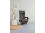 TV-Sessel SIT & MORE "Tycoon", grau (anthrazit), B:74cm H:112cm T:82cm, 100% Polyester, Sessel, TV-Sessel, wahlweise manuell, mit zwei Motoren oder mit Akku oder mit 2 Motoren
