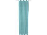 Vorhang WIRTH "Trondheim B", blau (türkis), B:132cm H:175cm, Polyacryl, Gardinen, Vorhang, nach Maß