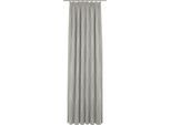 Vorhang ADAM "Casket Valdelana Light" Gr. 4, grau (hellgrau), B:145cm H:245cm, Jacquard, Baumwolle (Bio-Baumwolle), Gardinen, Vorhang, aus 100% Bio-Baumwolle