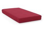 Bettlaken SETEX "Frottee", rot (rubinrot), B:180cm L:200cm, Frottee, Obermaterial: 80% Baumwolle, 20% Polyester, Bettlaken, Bettlaken, kuschelig weiches Qualitäts-Spannbetttuch mit elastischem Gummizug