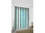 Vorhang WIRTH "Soliera" Gr. 5, blau, B:132cm H:255cm, Jacquard, Polyester, Gardinen, Vorhang