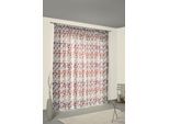 Vorhang WIRTH "Berlare", orange (terra), B:132cm H:405cm, Jacquard, Baumwolle, Polyester, Gardinen, Vorhang