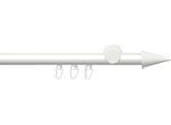Gardinenstange LIEDECO "Innenlaufgarnitur 20 mm Power Spitze" Gr. 3, weiß, L:200cm Ø:20mm, Aluminium, Gardinenstangen, Gardinenstange, Gardinenstange Komplett