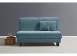 Schlafsofa ELL + ELL "Enny", blau (petrol), B:145cm H:90cm T:100cm, 92% Polyester 8% Nylon, Sofas, Schlafsofa