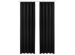 Vorhang OTTO HOME "SOLA" Gr. 5, schwarz, B:130cm H:265cm, Polyester, Polyester, Gardinen, Vorhang, Breite:130 cm, 1 Schal, einfarbig, Verdunkelung
