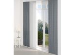 Schiebegardine WIRTH "Torbole" Gr. 1, blau (dunkelblau), B:60cm H:145cm, Jacquard, Baumwolle, Polyester, Gardinen, Schiebegardine
