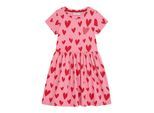 Jerseykleid DANAMADE "DANAMADE Dresses DLINNI", Mädchen, Gr. 104, pink (candy), 95% Baumwolle, 5% Elasthan, Kleider Jerseykleid