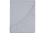 Spannbettlaken BELLANA "bellana premiumstretch", steel, 1 Stk., Jersey-Elasthan, 90-120x200-220 18-35cm, Jersey-Elasthan, Obermaterial: 95% Baumwolle, 5% Elasthan, Bettlaken, Spannbettlaken, super elastisch