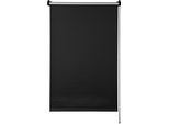 Seitenzugrollo GARDINIA "EASYFIX Rollo Thermo ENERGIESPAREND" Gr. 4, schwarz, B:90cm H:150cm, Polyester, Rollos, Seitenzugrollo, abdunkelnd mit Thermobeschichtung