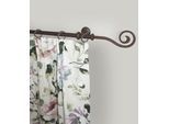 Gardinenstange GARESA "ESPERANCA", braun (rost), L:330cm Ø:16mm, Metall, Gardinenstangen, Gardinenstange, Vorhanggarnitur, verlängerbar, Endknopf Spirale, Eisen, mit Ringe
