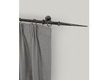 Gardinenstange GARESA "ESPERANCA", schwarz, L:130cm Ø:16mm, Metall, Gardinenstangen, Gardinenstange, rustikale Vorhanggarnitur, verlängerbar, Endknopf Spitze, m. Ringe
