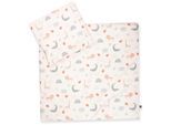 Kinderbettwäsche JULIUS ZÖLLNER "Baby- und Kinderbettwäsche aus 100% Bio-Baumwolle", bunt (wild friends), B/L: 80cm x 80cm, 1 Stk., 1 Stk., Linon, B/L: 35cm x 40cm, 2 Stk., Linon, Obermaterial: 100% Baumwolle, Bettwäsche, Kinderbettwäsche, erhältlich in den Größen 80x80+35x40cm und 100x135+40x60cm