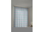 Vorhang WIRTH "Benewitz" Gr. 4, blau, B:132cm H:225cm, Jacquard, Baumwolle, Polyester, Gardinen, Vorhang